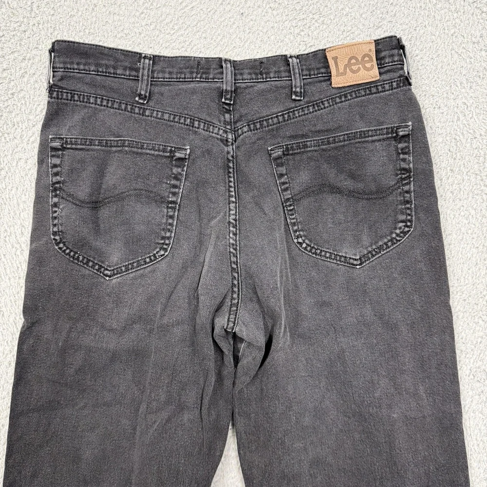 Lee Relaxed Fit Jeans‎ Mens 35x31 Gray Tapered Leg Stretch Denim Mid Rise Casual
